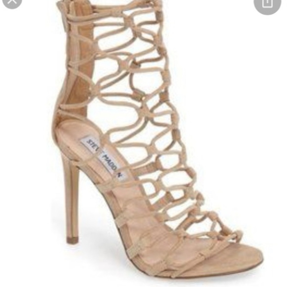 Steve Madden Nude Caged Heels